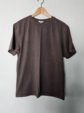 Jaju Short Sleeve Crewneck T-Shirt — Dark Brown